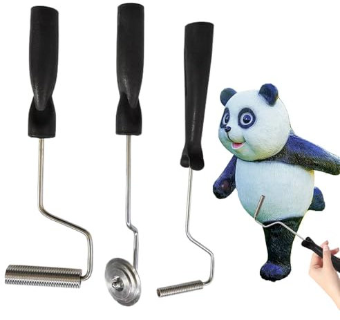Rodillo Laminado - Herramientas Para Rodillos De Fibra De Vidrio, Kit De 3 Rodillos De Laminación De Aleación De Aluminio Para Trabajos De Resina Y Compuesto | Juego De Eliminación De Burbujas De