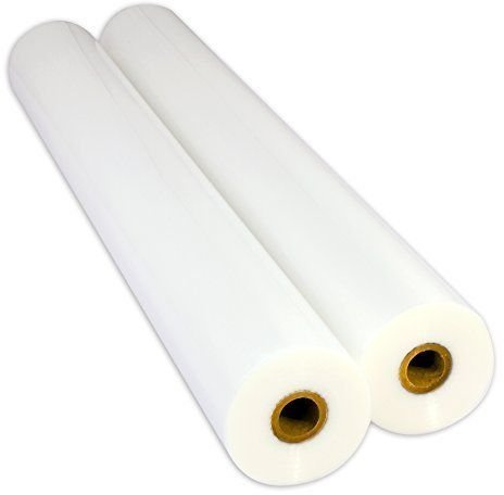 USI WrapSure Standard Thermal Roll Laminating Film, 1 Inch Core, 3 Mil, 27 Inches x 250 Feet, Clear, Gloss Finish, 2-Pack