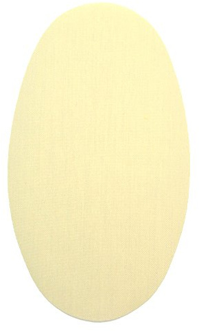 Haberdashery Online - 6 Iron-On Knee Pads Elbows for Clothes Protection, Compatible with Trousers, Jackets, Sweaters, Shirts, 16cm x 10cm, M - Light Beige