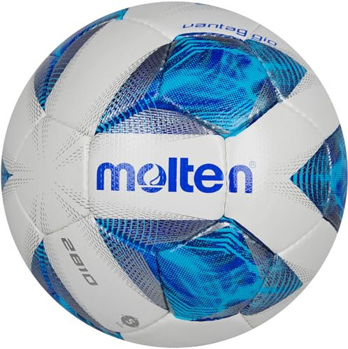 Molten Trainingsball-F5A2810 weiß/blau/Silber 5