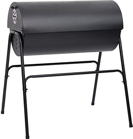 Susany Gril à Baril avec 2 grilles de Cuisson,Barbecue Multifonctionnel BBQ Baril,Foyer Extérieur,Gril au Charbon de Bois,Barbecue Gril Léger pour Pique-Nique,Camping- Noir 80x95x90cm Acier