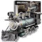 Piececool 3D Puzzle Metal Steam Train, Classic Transportation Craft Model Kits for Adults to Build, 3D Puzzles Adult Teens for 304 Stainless Steel, Ideal as Gifts, Home Decoration, Diy, 282 Pieces
