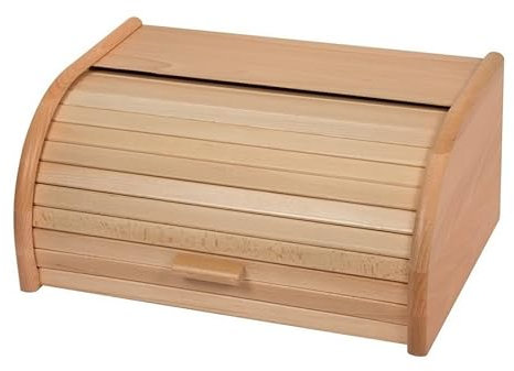 Brotkasten Classic, 44 cm breit, aus Buchenholz, sehr leichtgängiger Verschluss, die perfekte Lösung für frisches Brot