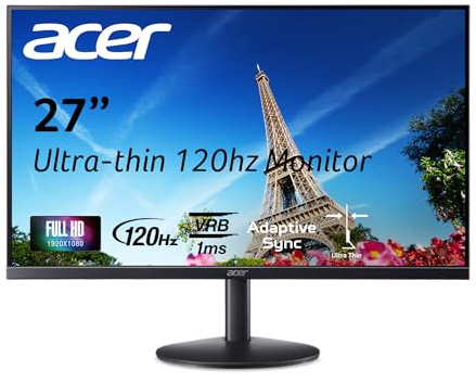 Acer 27in FHD 1920x1080 IPS 120Hz Office Monitor SB273 G0bi
