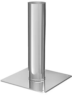 Schornsteinkopf Verlängerung Kaminerhöhung einwandig, Edelstahl Länge 500 mm 200 mm