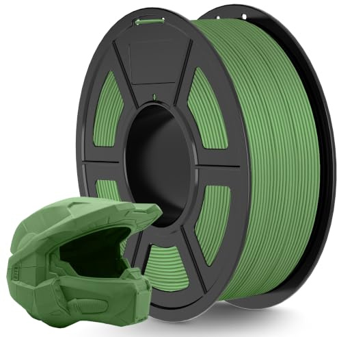 TECBEARS Matte PLA Filament 1.75mm Olive Green 1KG, High Speed 50-600mm/s 3D Printer Filament, Smooth Matte PLA Finish, Dimensional Accuracy +/- 0.02mm, 1KG Spool (2.2 LBS), 330 Meters