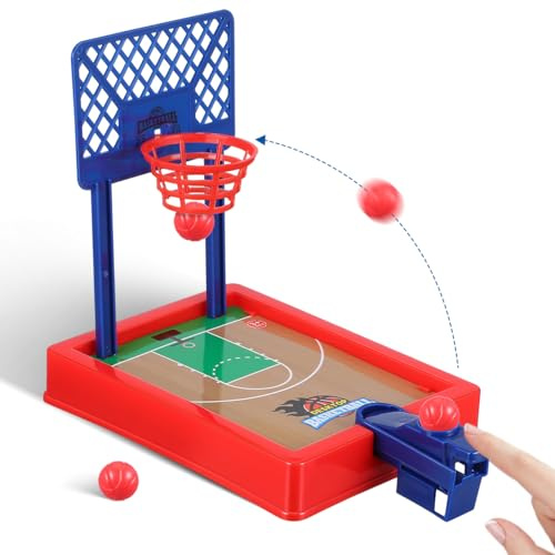 UPKOCH Mini Jeu De Basket Bureau Compact avec 4 Balles Panier De Basket-Ball D'IntéRieur pour Enfants Et Adultes Jeu De Tir Interactif pour Bureau Maison Et FêTes Sportives