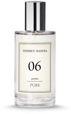 Pure 06 Perfume Femenino 50 ml – Limón, Bergamota y Menta, Naranja y Té Verde, Musgo de Roble y Ámbar Gris – Fresco, Ligero y Elegante