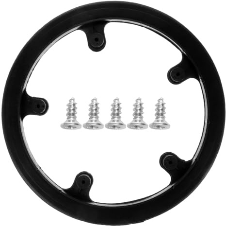 Amosfun ProtèGe-Plateau VéLo 40 Dents Protection Plateau VTT en Plastique Noir Garde-ChaîNe pour VéLo De Route Et De Montagne Accessoire De Remplacement pour PéDalier