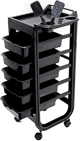 Carrello Parrucchiere Professionale 5 Cassetti Melcap Porta Accessori Parrucchieri + OMAGGIO Altéax® Spazzola Districante Scioglinodi