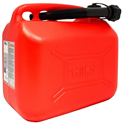 Hilka 84809530 10L Red Plastic Fuel Can