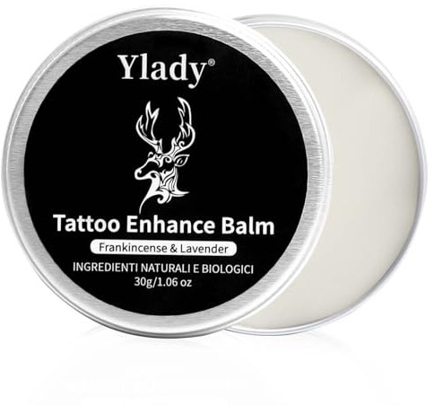 Crème de Tatouage après soin pour Tatouage 30g, Baume Tatouage Soin pour Avant, Pendant & Après Tatouage, Beurre de tatouage Hydratant éclaircissant rehaussant la couleur creme Tattoo Lotion