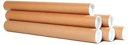Tube rond en carton Ø int. 40 mm Long. utile 350 mm emballage carton de 100.