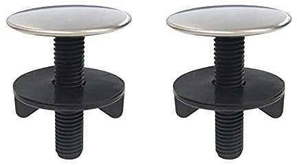 2 Pezzi Coperchio di Buca per Lavandino da Cucina in Acciaio Inossidabile, Copertura del Foro del Rubinetto, Piastra di Copertura per Rubinetto da Cucina, Tappo Metallico di Blocco