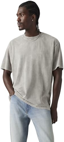 Levi’s Homme T-Shirt Red Tab Vintage avec Logo, Relaxed Fit, Gris (Stones Throw Mineral), M