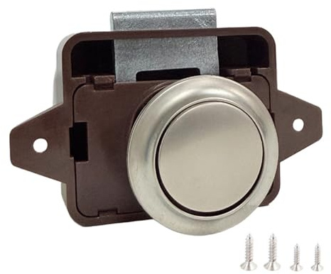 Cerradura de puerta sin llave para muebles de autocaravana prensado de muebles sin llave Hardware Cierre de botón Campers Bloqueo de botón