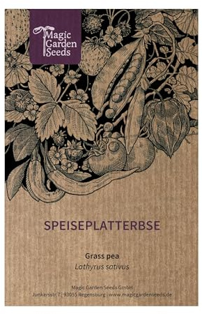 Magic Garden Seeds - Pisello da cucina (Lathyrus sativus) – robusta pianta proteica dai tempi antichi – Resistente alla siccità e miglioramento del suolo – Semi di legumi