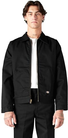 Dickies Mens Lined Eisenhower Jacket, Black, Medium