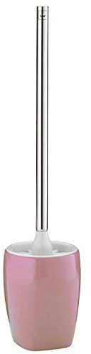 Kela 20334, WC-Garnitur Lindano, Keramik, H 45 cm / ∅ 12 cm, Rosenholz