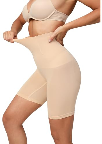 Wonderwear Qualité Française - Gaine Ventre Plat Culotte Gainante Femme Ventre Plat - Invesible, Efficace & Respirant sous-Vêtements Panty Madame (Beige, M-L)