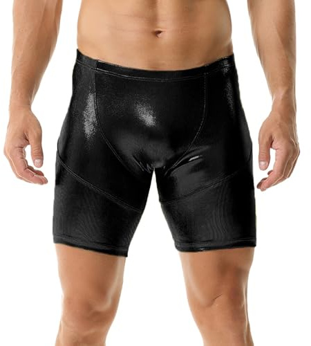 QiaTi Men's Shorts Slim Fit Hot Short Pants Men Sexy Tight Shorts for Casual Holiday