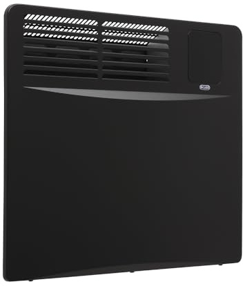ECOSO Elio 1000W Black UK Plug WiFi Convector Panel Smart Electric Heater - 420mm x 475mm