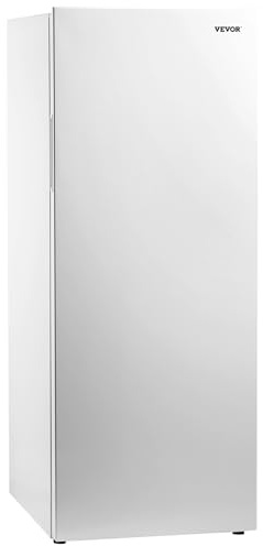 VEVOR Convertible Freezer/Refrigerator, 11 Cu.Ft Frost Free Upright Freezer with Temp Control Panel, Reversible Door, Adjustable Glass Shelves and LED, Standing Fridge for Kitchen, Office, Garage
