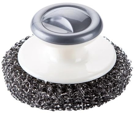 Shower Cleaning Brush Steel Wool Brush Stainless Steel Metal Scouring Pad Wool Tool For Cleaning Dishware Scrubbing Scouring Pad For Kitchen Pots Pans And Scrub (Grey, 8. 7X5. 5cm)