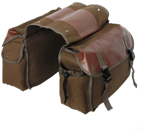 Jotekonoby Borsa Per Portabagagli Posteriore Per Bicicletta, Borsa Da Bicicletta Vintage A Grande Capacità Con Tasche Multiple Per Viaggio (Cammello)