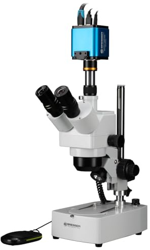 BRESSER Estereomicroscopio ICD Advance Zoom 10x-160x con Cámara Microscopio MikroCam Pro HDMI Autofocus