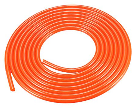 sourcing map 10ft 6mm PU Transmission Round Belt High-Performance Urethane Belting Orange for Drive Transmission Conveyor Bonding Machine Dryer