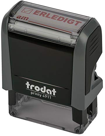 Trodat Printy 4911 stämpel, grå LEDIGT AM ROT