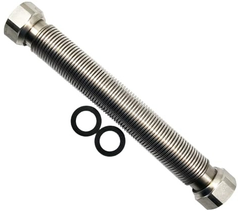 Edelstahl-Wellrohr IG/IG 1/2 ausziehbar 260–520 mm | Flexibler Anschluss für Heizung, Solar & Sanitär | Edelstahl 1.4404 | Korrosionsbeständig & langlebig