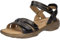 Josef Seibel Damen Riemchensandalen Debra 62, Frauen Sandalen,Weite G (Normal),Freizeitschuhe,offene Schuhe,Strandschuhe,schwarz,42 EU