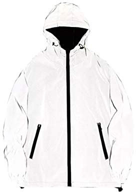 Damen Voll reflektierende Jacke 3M Fahrradjacke - - Medium