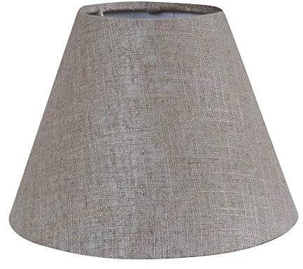 Grafelstein Lampenschirm VILLAGE hellbraun Leinenstruktur Ø20cm Tischlampe Landhausstil