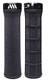 All Mountain Style | Poignée VTT | Model Berm Grip | Légèreté et Grip pour Velo | s'adapte à Tous Les Guidons | 135 mm - 100 g | Double Motif, Double Densité | Accessoire Idéal por VTT