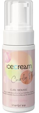 Inebrya Ice Cream Curly Plus Mousse Definizione Ricci, 150 ml