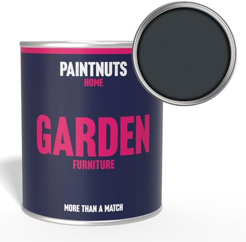 PaintNuts Garden Furniture Paint - RAL-7016 - ANTHRACITE GREY Gloss 1 Litre Tin