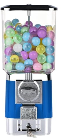 ZephyrGlow Máquina Expendedora De Juguetes con Cápsulas, Dispensador De Dulces Comercial, Máquina Twister De Cápsulas Esféricas, Hucha Contador Máquina De Chicles,Blue