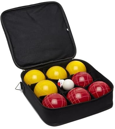 DOCTOR SPORT Bocce (Jeu de Boules) Pétanque – Profesional 10 cm – 8 kg en bolsa de lona ordenada – Juego Premium – 8 x Ball