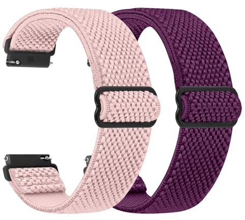 TumpCez - Quick Release Elastic Nylon Watch Straps - Watch Lug Width- 16mm 18mm 19mm 20mm 22mm 24mm Watch Straps -Choose Colour & Width