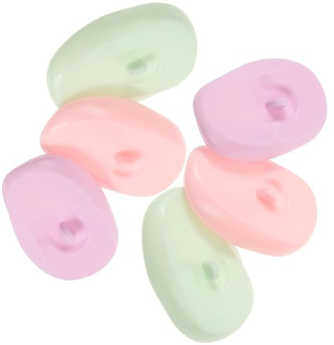 MALUGOGO 3 pares de tapones de silicona para teñir el cabello, experiencia de uso cómoda, evita salpicaduras de tinte, para hombres y mujeres