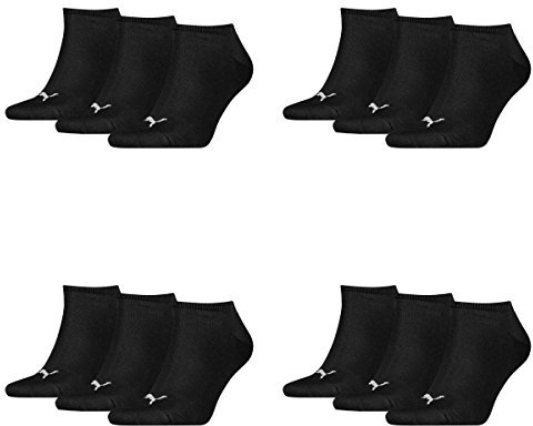 PUMA Sneaker Invisible 12er Pack,schwarz,EU 43-46