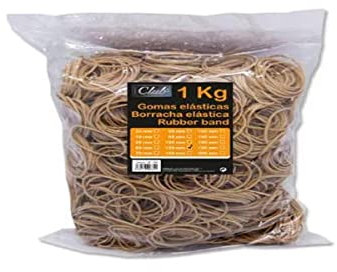 Bismark 152124 - Bolsa con gomas elásticas de 12 cm, 1 kg