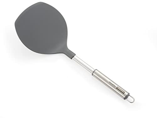 Tescoma - 428305, GrandChef, Paletta da Cucina per Omelette, Flessibile, Nylon e Acciaio Inossidabile, con Gancio, 38.5 cm, Grigia