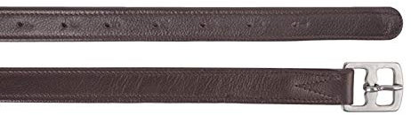 Start PP-Inside Steigbügelriemen schwarz oder braun aus Leder Kinder Steigbügelriemen mit Edelstahlschnallen Länge 125 – 155 cm (Braun, 155 cm)