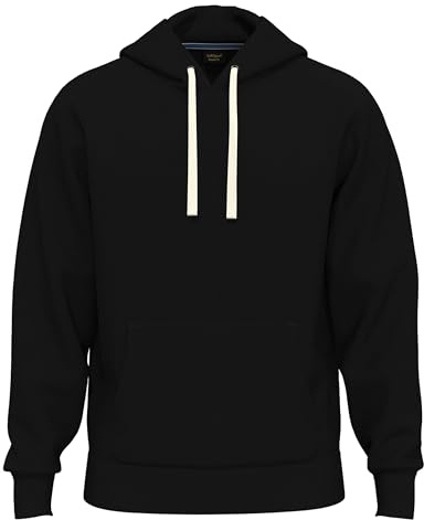 SoftSpun Hoodies For Men UK xxxl (Improved Specs)|Premium 100% Fleece Plain Mens Hoodies Pullover Year-Round Cotton Hooded Sweatshirt Black