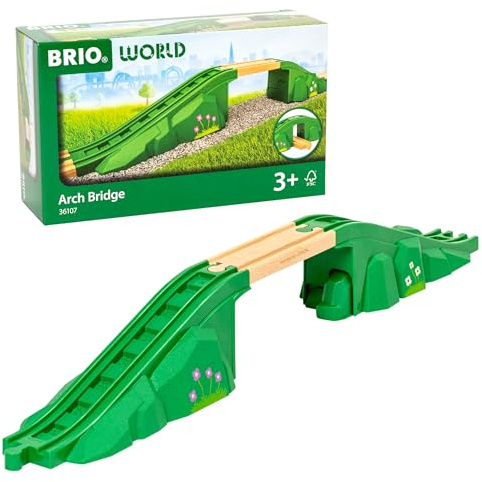 BRIO World - Puente Arqueado, Accesorio para Tren Juguete, Bloques de construccion para niños, Juguetes Niños 3 Años, Brio Tren, Regalo Niño 3 Años
