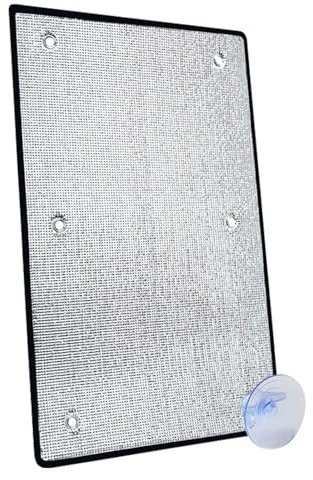 Pellicola Isolante in Foglio di Alluminio,Pellicola di Isolamento per finestre,Pellicola Termica per Vetri Finestre,Pellicola Protezione Solare Oscurante con Ventosa,7 mm